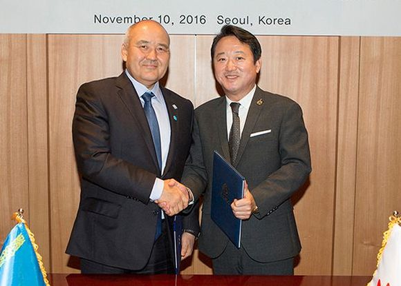 Фонд «Самрук-Қазына» подписал меморандумы о взаимопонимании с корейскими Kolon Corporation и Korea Telecom