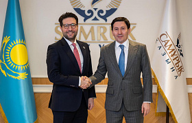 The Head of Samruk-Kazyna JSC, Nurlan Zhakupov met with Mr. Hüseyin Özhan, Managing Director for Central Asia and Mongolia of the EBRD