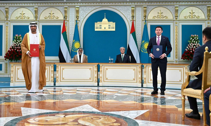 Абу-Даби Тақ мұрагерінің Қазақстанға сапары аясында Ақордада «Самұрық-Қазына» АҚ бірқатар құжатқа қол қойды
