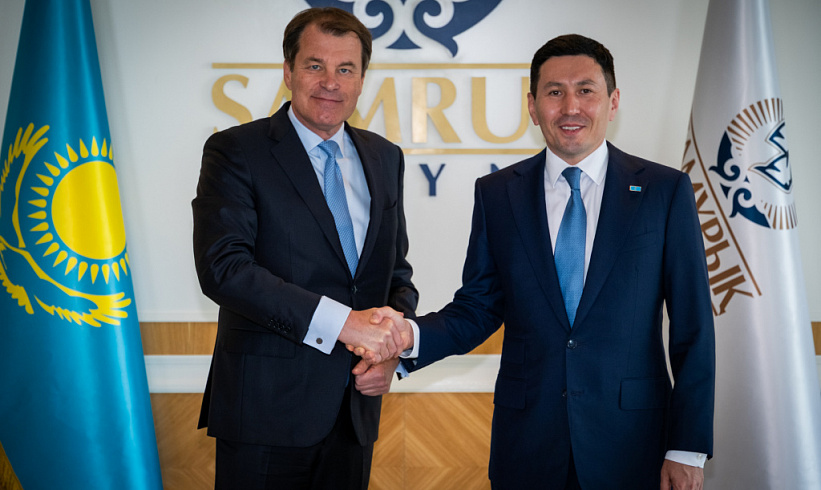The Head of Samruk-Kazyna, Nurlan Zhakupov, to Meetwith Jürgen Rigterink, the EBRD First Vice President 
