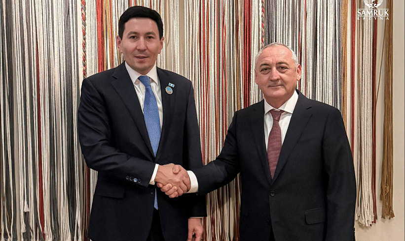Nurlan Zhakupov, Chairman of the Board of Samruk-Kazyna JSC, met with Shukhrat Vafayev, Executive Director of the Fund for Reconstruction and Development of the Republic of Uzbekistan, in Tashkent