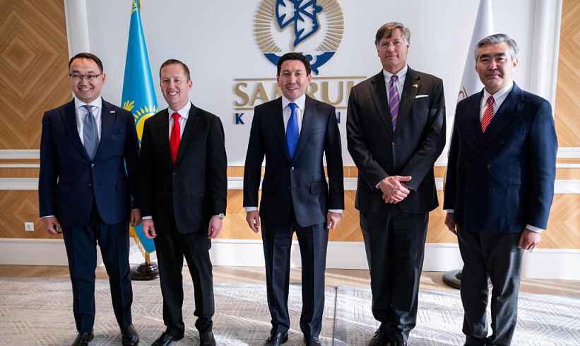 Nurlan Zhakupov, Chairman of the Management Board of Samruk-Kazyna JSC, met with Mr. Sergio Gor, Special Envoy of the President of the United States for South and Central Asia, U.S. Ambassador to India, and Mr. Christopher Landau, First Deputy Secretary o