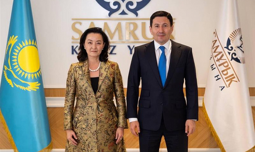 Nurlan Zhakupov, Chairman of the Management Board of Samruk-Kazyna JSC, Met with Yuri Kim, Senior Director for International Government Relations at ExxonMobil