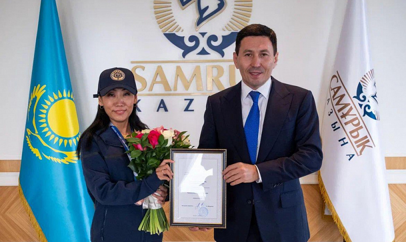Глава «Самрук-Қазына» наградил благодарственными письмами сборную Samruk United за достойное выступление на юбилейной Спартакиаде, где команда заняла 6-е место среди 14 сильнейших коллективов