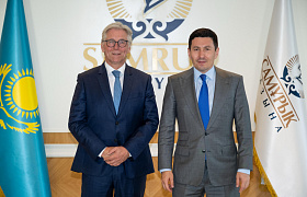 The Chairman of the Management Board of the Samruk-Kazyna Fund, Nurlan Zhakupov held a meeting with the management of Air Products, one of the world leaders in the field of industrial gases and sustainable technologies.