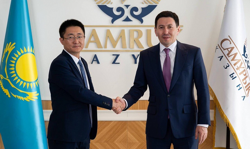 Nurlan Zhakupov, Head of Samruk-Kazyna JSC, Met with Mr. Zhang Xiaoqiang, President of China Harbor Engineering Company