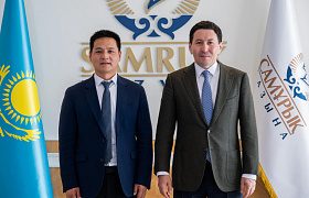 Глава фонда «Самрук-Қазына» Нурлан Жакупов провел встречу с президентом Huawei Technologies в Центральной Азии Джеки Жангом