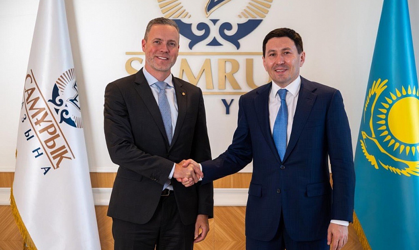 Nurlan Zhakupov, Chairman of the Management Board of Samruk-Kazyna, met with Peter Larden, Senior Vice President of ExxonMobil