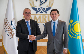 Chairman of the Management Board of Samruk-Kazyna Nurlan Zhakupov met with Martin Vaujour, President of Alstom for Africa, the Middle East and Central Asia
