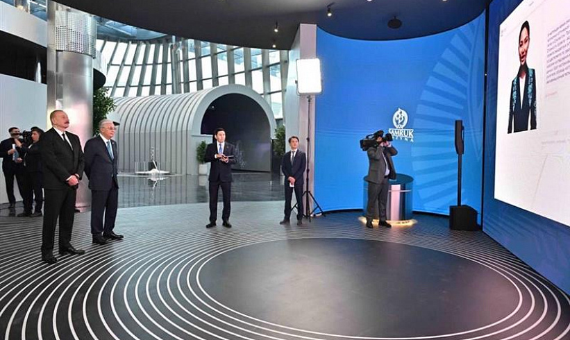 Қазақстан және Әзербайжан президенттеріне «Самұрық-Қазына» қорындағы жасанды интеллект жобалары таныстырылды