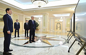 «Самұрық-Қазына» басшысы Нұрлан Жақыпов Қазақстан Президенті Қасым-Жомарт Тоқаевқа топта жасанды интеллектіні енгізу нәтижелері туралы баяндады