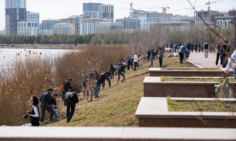 Более 2 тыс работников из компаний «Самрук-Қазына» вышли на экологическую акцию 