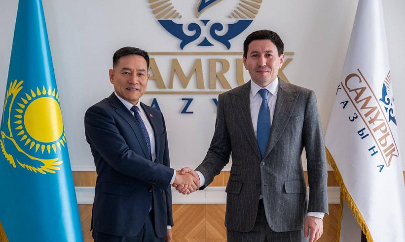 Nurlan Zhakupov, the Head of Samruk-Kazyna JSC, met with Mr. Chen Habin, Deputy CEO of the Chinese Energy Corporation State Power Investment Corporation (SPIC)