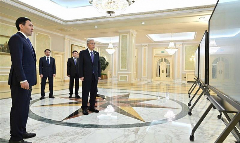 Nurlan Zhakupov, Chairman of the Management Board of Samruk-Kazyna, presented to President Kassym-Jomart Tokayev the results of implementation of artificial intelligence in the group