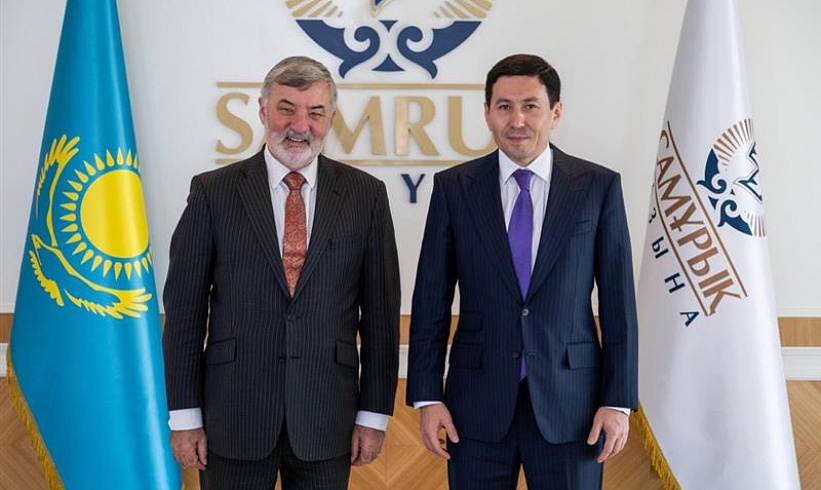 Chairman of the Management Board of Samruk-Kazyna JSC Nurlan Zhakupov met with Lord John Alderdice, the UK Trade Envoy to Azerbaijan and Central Asia